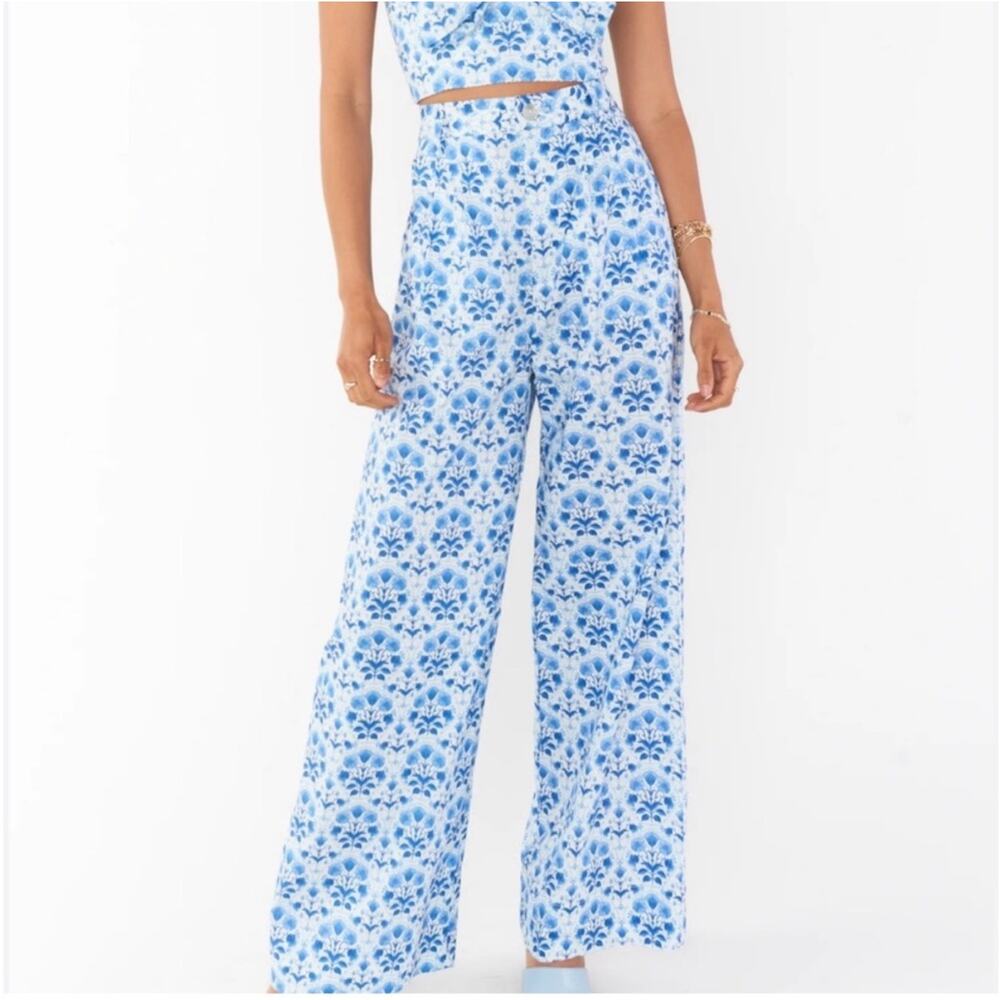 SHOW ME YOUR MUMU Rue Pants SZ Extra Large NWT Trousers Wide Leg Curvy Cottage